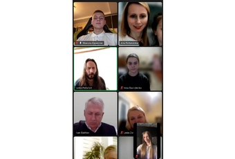 Студенти Голосіївського ЕПФК взяли участь в онлайн-зустрічі з колумбійським артистом Янко Богданом Пеньяфортом Лобунцем